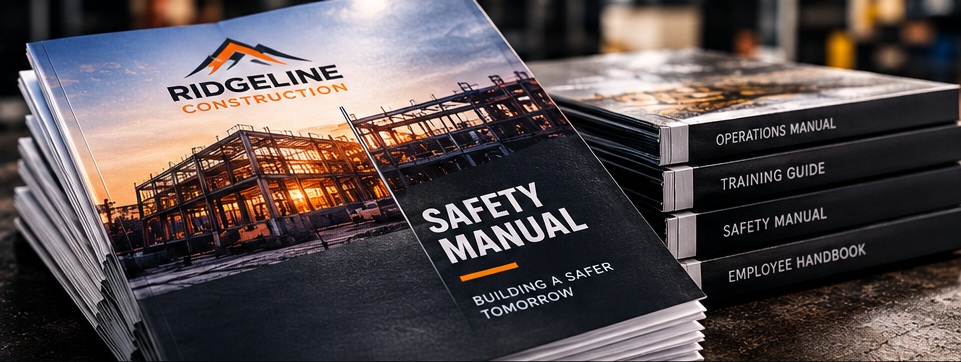 Ridgeline Construction safety manuals and employee handbooks